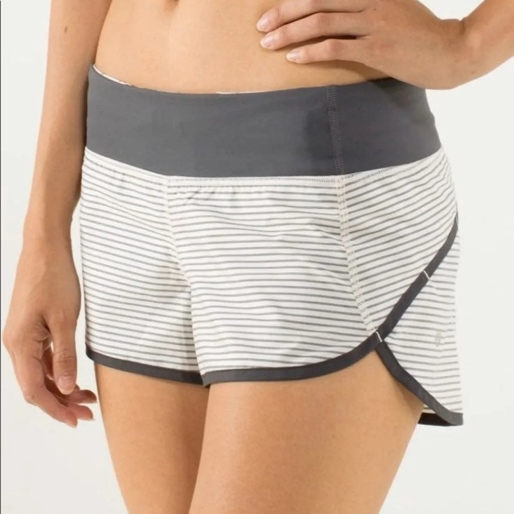 Lululemon Striped Speed Shorts Hyperstripe